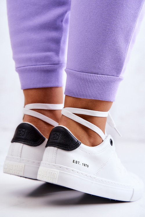 Шкіряні кросівки Big Star JJ274211 біло-чорні