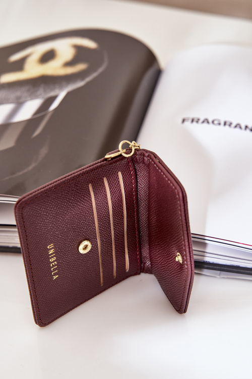 Чохол Для Карт З Золотим Брелком Еко Шкіра Коричневий Iritinme