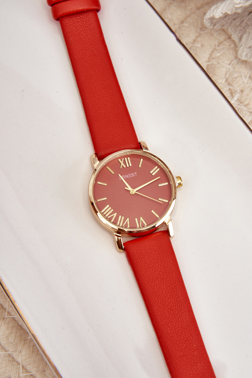 Кораловий жіночий годинник Ernest E97316