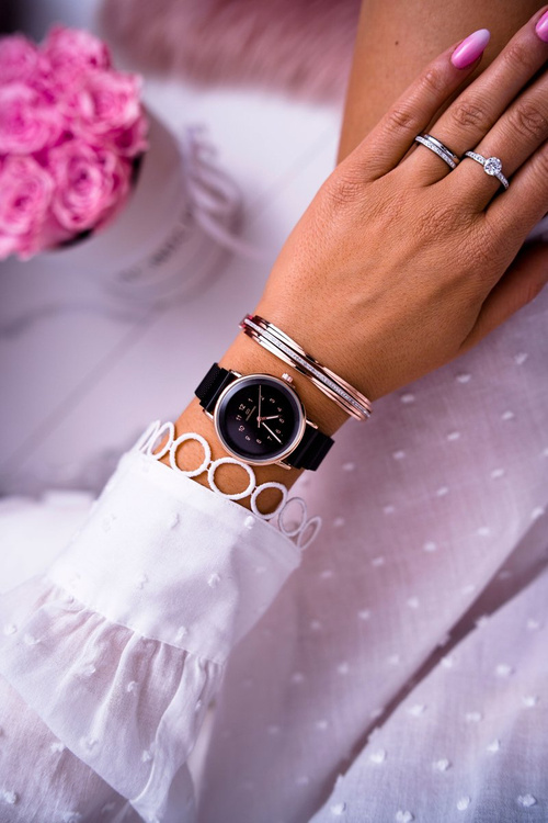 Жіночий годинник Giorgio & Dario Black Gerica