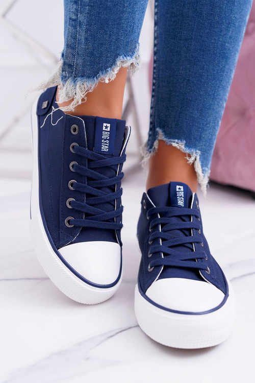 Жіночі класичні низькі кросівки Big Star DD274335 темно-сині