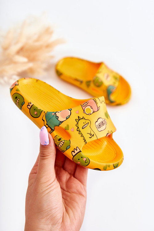 Легкі дитячі тапочки Dinosaurs Orange Astro