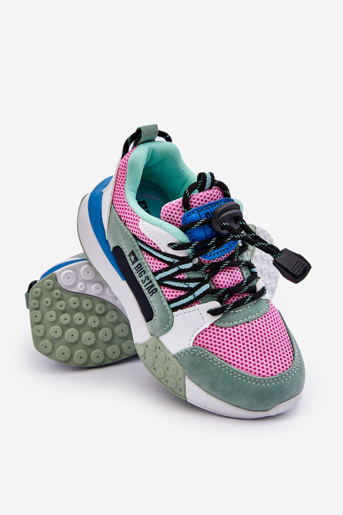Дитяче спортивне взуття Memory Foam System Big Star LL374219 Pink-Green