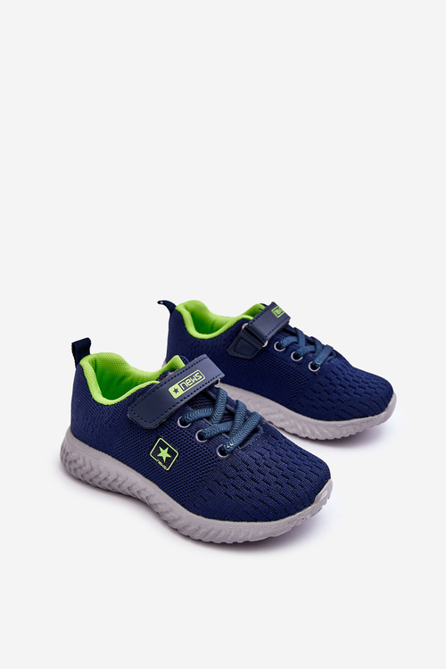 Дитяче спортивне взуття на шнурівці темно-зеленого кольору Brego