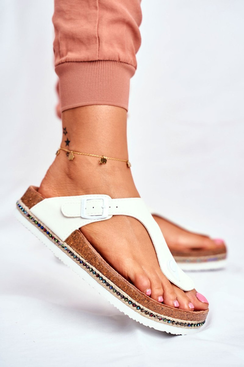 Жіночі шльопанці Big Star White FF274631