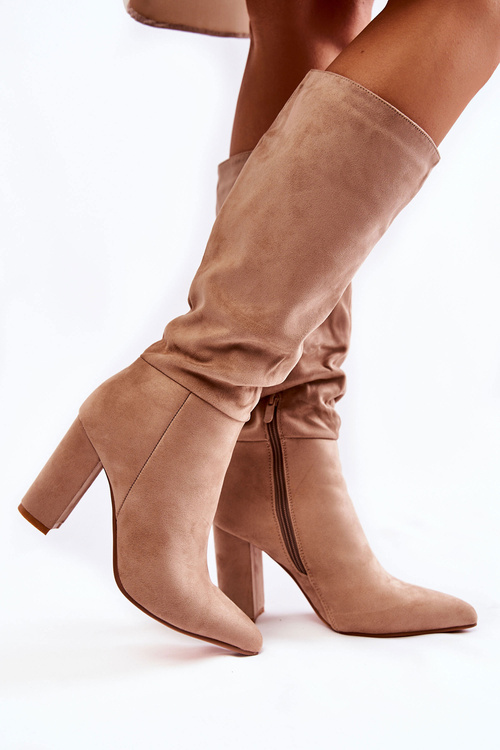 Замшеві сліпони бежеві Miriam