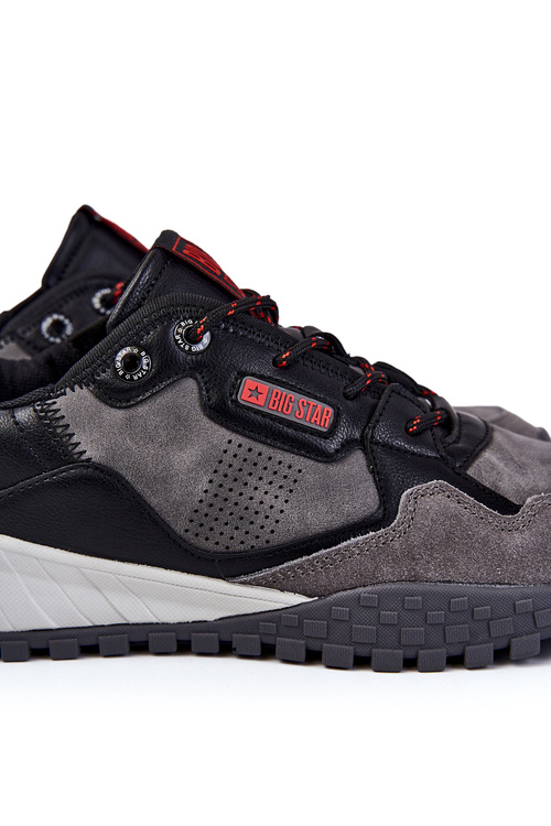 Чоловіче класичне спортивне взуття Memory Foam Big Star KK174271 сірий