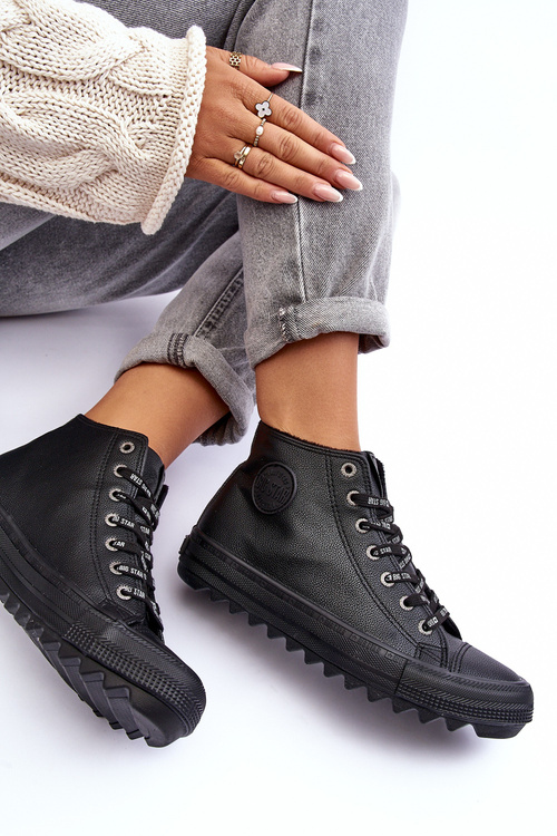 Жіночі кросівки Big Star High Warm Black EE274110