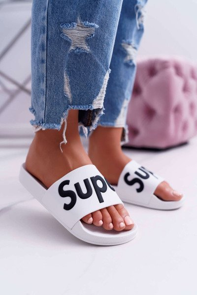Жіночі білі шльопанці Super Losaria