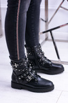 Чоботи жіночі високі чорні Trappers Albere