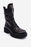Шкіряні ботильйони Броги з ювелірним орнаментом Black Marx