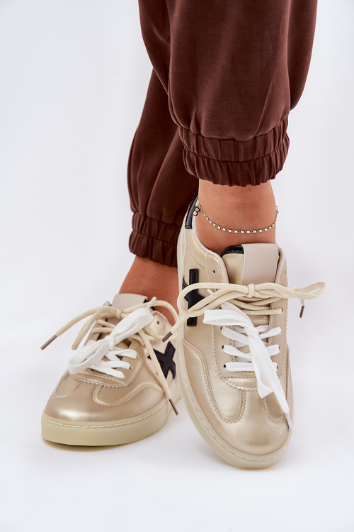 Низьке Жіноче Спортивне Взуття Золоте Зелевас