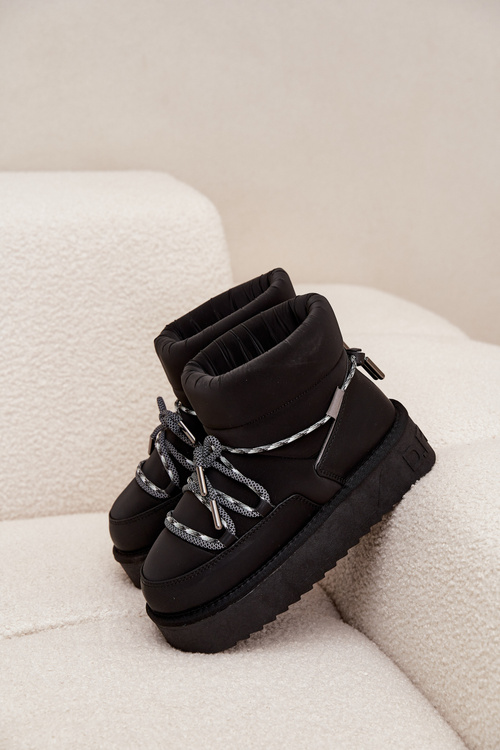 Снігові чоботи на платформі D.Franklin DFSH371015 Чорні