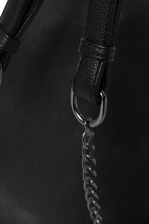 Маленький жіночий рюкзак зі штучної шкіри NOBO BAGP230-K020 чорний