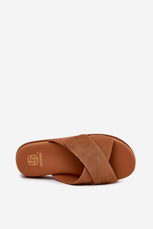 Жіночі Сандалі На Платформі З Переплетеними Ремінцями Кэмел Ринасара