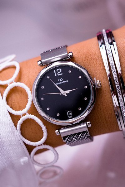 Жіночий годинник Giorgio & Dario Silver Black Sinara