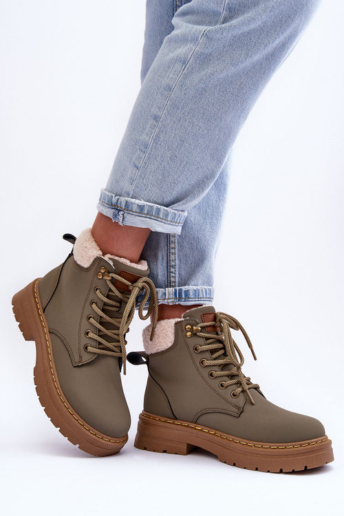 Жіночі трепери на хутряній підкладці Green Jette