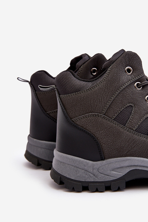 Чоловічі класичні трекінгові черевики сірі Gometti