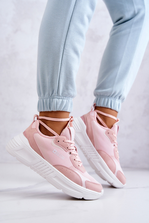 Модні кросівки Спортивне взуття Big Star JJ274595 Рожевий