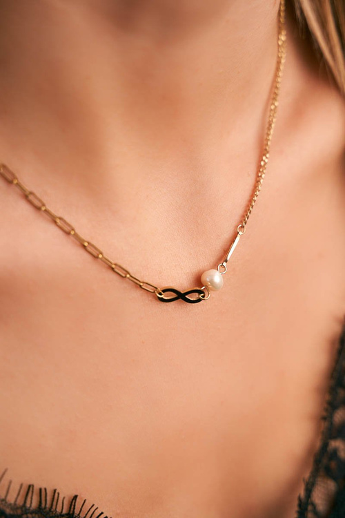 Жіноче золоте намисто Chain Gem Infinity Constance
