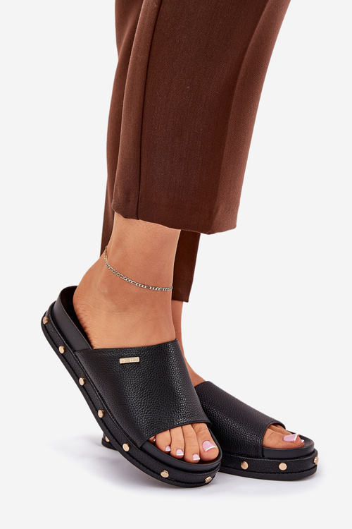 Жіночі Сандалі На Платформі З Шипами Big Star RR274214 Чорні