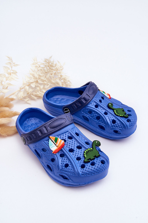 Дитячі поролонові легкі босоніжки Crocs Blue Sweets
