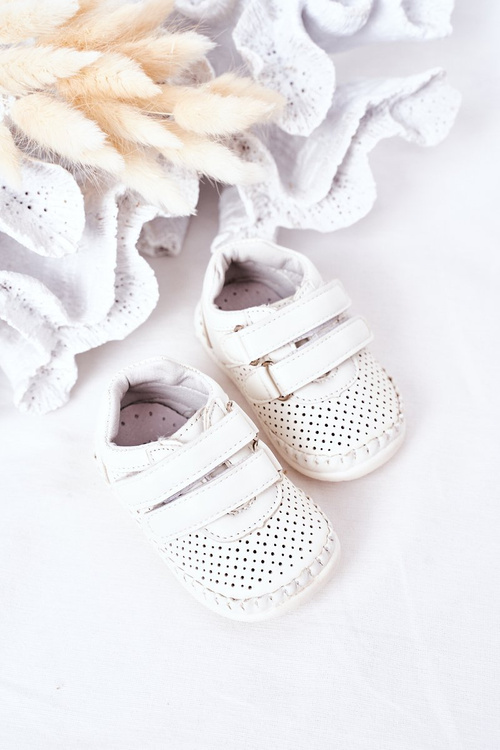 Дитяче шкіряне спортивне взуття біле Billie