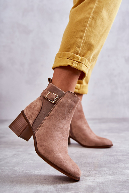 Замшеві чоботи на постійні Коричневий Vannes