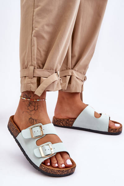 Жіночі тапочки на корковій підошві Mint Cortina