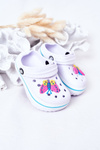 Дитячі поролонові тапочки Crocs White Lazy Day