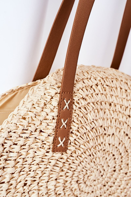 Плетена сумка через плече BRUNO ROSSI Бежева