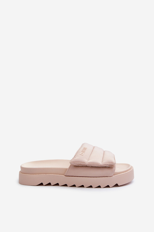 Жіночі шльопанці на платформі Big Star NN274773 Бежеві