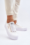 Білі жіночі кросівки на платформі Lee Cooper LCW-24-31-2725