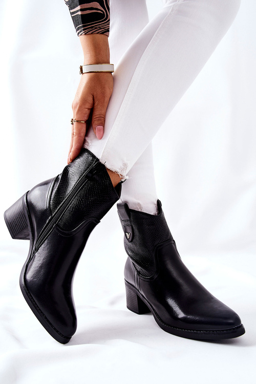 Чоботи жіночі чорні Palile