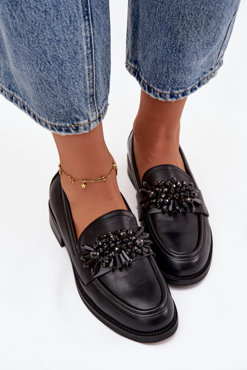 Жіночі Мокасини З Оздобленням Чорні Murelle