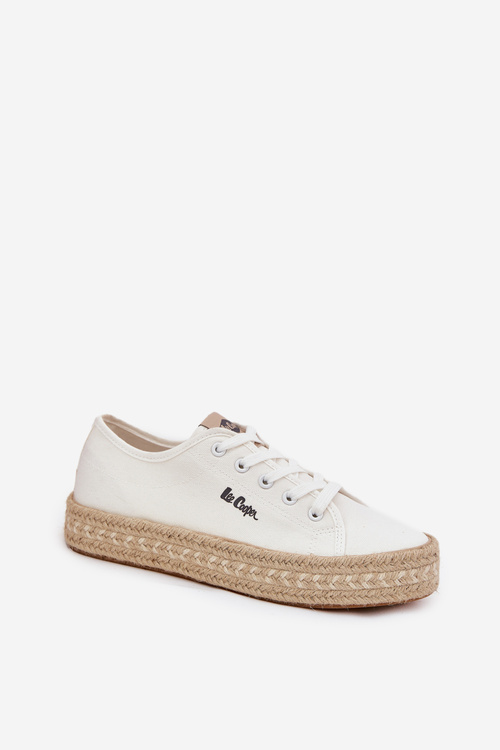 Жіночі Кросівки З В'язкою Lee Cooper LCW-25-44-3217 Білі