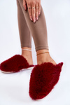 Жіночі хутряні тапочки Maroon Sheryl 
