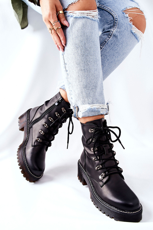 Жіночі байкерські черевики Black Magris