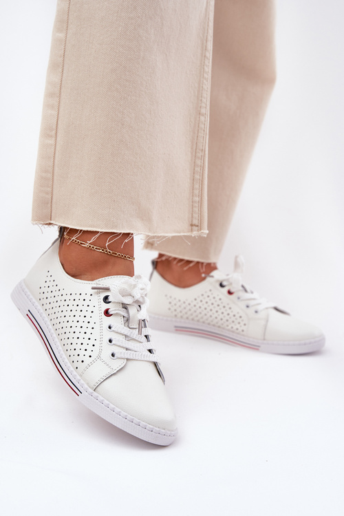 Шкіряні Жіночі Черевики S.Barski LR51-587 Білі