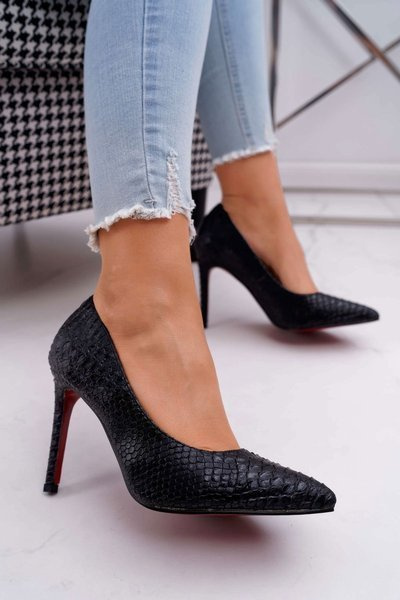 Шкіряні туфлі Lu Boo Black SnakeDream
