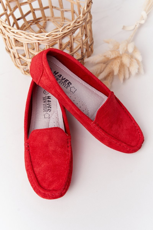 Жіночі замшеві лофери Red San Marino