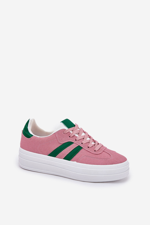 Стильні Жіночі Кросівки На Платформі Рожеві Silavia