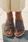 Zazoo 40392 Шкіряні Сандалі Жіночі Леопардові Коричневі
