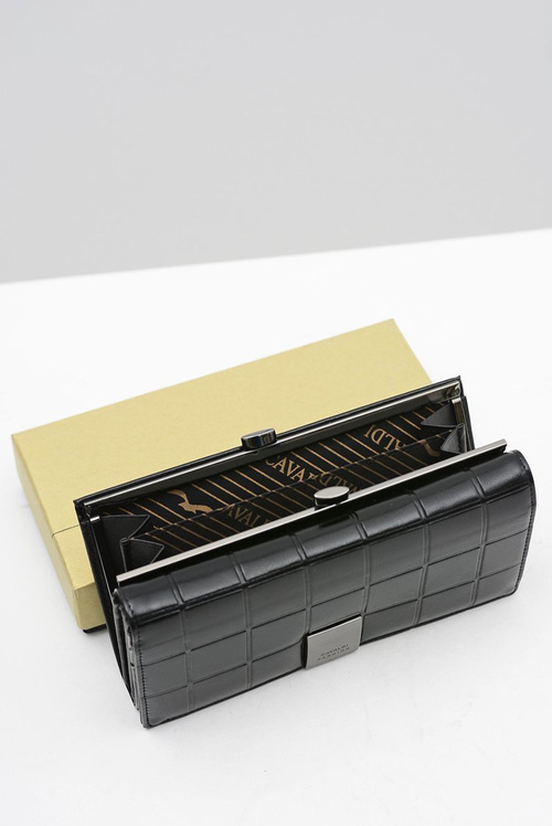 Великий жіночий чорний гаманець