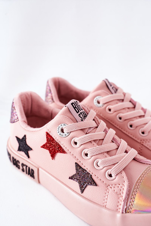 Дитячі шкіряні кросівки BIG STAR II374033 Рожеві