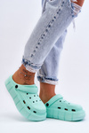 Жіноча поролонова платформа Crocs Mint Beckett