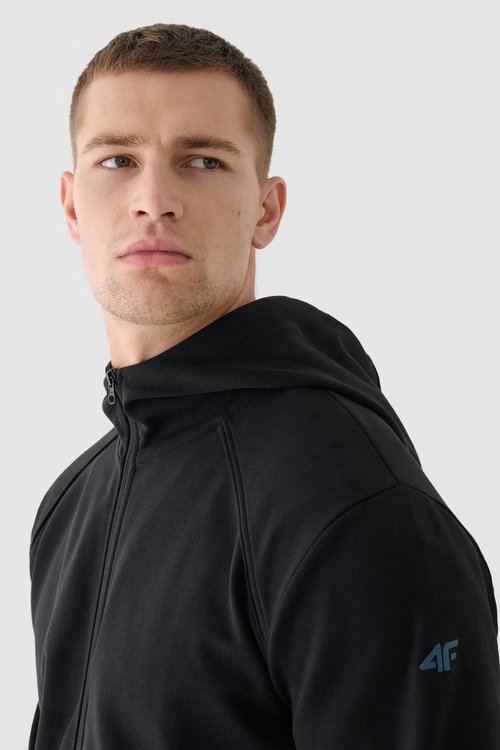 Чоловіча толстовка на блискавці 4F чорна 4FWAW24TSWSM1256-20S
