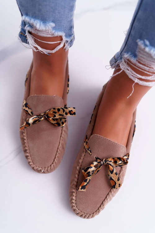 Жіночі мокасини Lu Boo Comfortable Beige Plummy