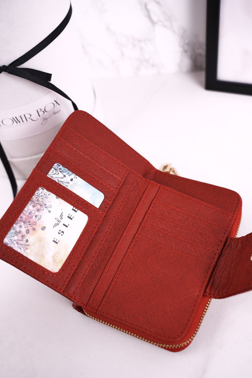 Елегантний жіночий гаманець на блискавці ESLEE Червоний