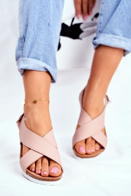 Жіночі босоніжки Big Star Flat Powder Pink FF274624